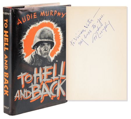Lot #852 Audie Murphy Signed Book - To Hell and Back - Image 1