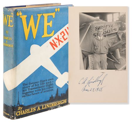 Lot #542 Charles Lindbergh Signed Book - 'WE' - Image 1