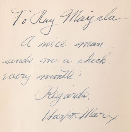 Lot #836 Harpo Marx Signed Book - Harpo Speaks! - Image 2