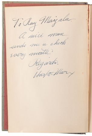 Lot #836 Harpo Marx Signed Book - Harpo Speaks! - Image 4