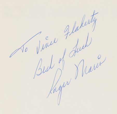 Lot #915 Roger Maris Signed Book - Roger Maris at Bat - Image 2