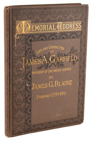 Lot #166 James A. Garfield: Memorial Address by James G. Blaine - Image 1