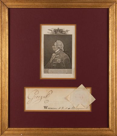Lot #434 King George III Signature - Image 1