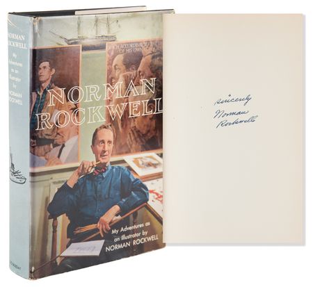 Lot #603 Norman Rockwell Signed Book - My Adventures as an Illustrator - Image 1