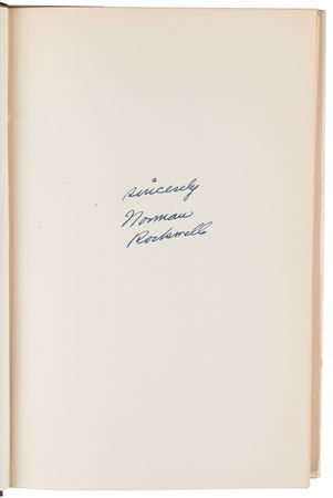 Lot #603 Norman Rockwell Signed Book - My Adventures as an Illustrator - Image 4