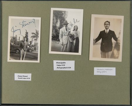 Lot #804 Clark Gable and James Stewart (2) Signed Photographs - Image 1