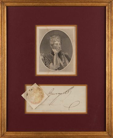 Lot #435 King George IV Signature - Image 1