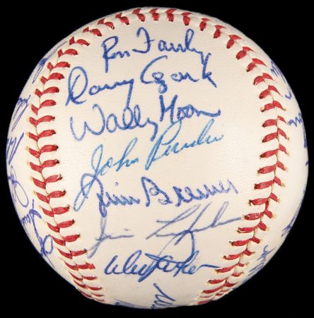 Lot #912 Los Angeles Dodgers: 1965 Team-Signed Baseball - Image 3