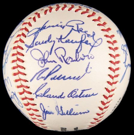 Lot #912 Los Angeles Dodgers: 1965 Team-Signed Baseball - Image 4
