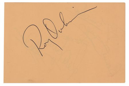 Lot #724 Roy Orbison Signature - Image 1