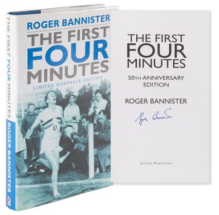 Lot #903 Roger Bannister Signed Book - The First Four Minutes (Ltd. Ed. of 239) - Image 1
