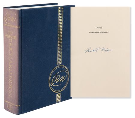 Lot #228 Richard Nixon Signed Book - The Memoirs of Richard Nixon - Image 1