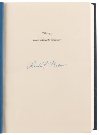 Lot #228 Richard Nixon Signed Book - The Memoirs of Richard Nixon - Image 4