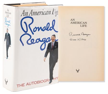 Lot #237 Ronald Reagan Signed Book - An American Life - Image 1