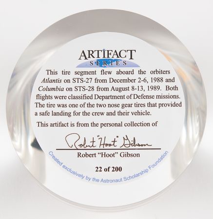 Lot #576 STS-27/28 Flown Tire Segment (Ltd. Ed. #22/200) - Image 5