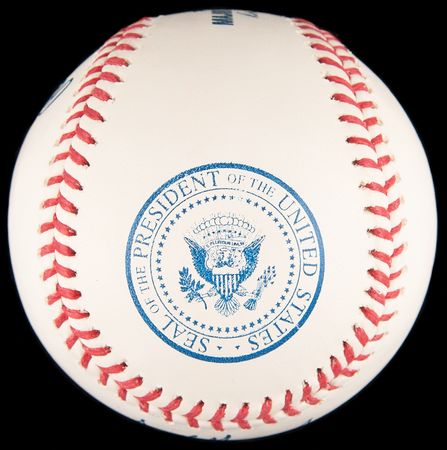Lot #278 Donald Trump Presidential 'First Pitch' Baseball - Image 6