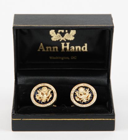 Lot #287 Donald Trump Presidential Gift - Cufflinks by Ann Hand - Image 3