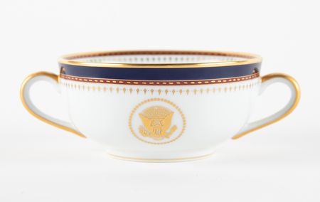 Lot #245 Ronald Reagan White House China Soup Bowl - Image 1