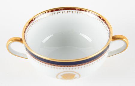 Lot #245 Ronald Reagan White House China Soup Bowl - Image 3