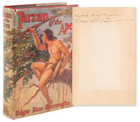 Lot #639 Edgar Rice Burroughs Signed Book - Tarzan of the Apes - Image 1