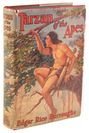 Lot #639 Edgar Rice Burroughs Signed Book - Tarzan of the Apes - Image 3