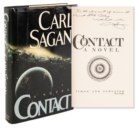 Lot #486 Carl Sagan Signed Book - Contact - Image 1