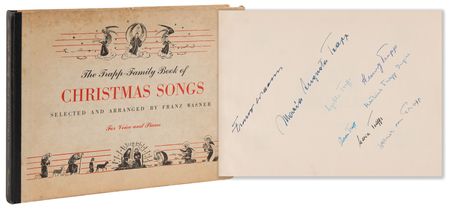 Lot #885 The Von Trapp Family Signed Book - The Trapp-Family Book of Christmas Songs - Image 1