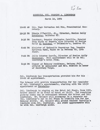 Lot #535 Charles Lindbergh Signed Photograph of the 'Spirit of St. Louis' - Image 2