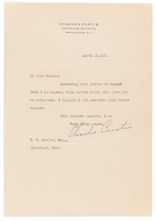 Lot #499 Vice Presidents: Post-19th Century Collection of (16) Signed Items - Image 14