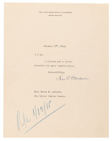 Lot #499 Vice Presidents: Post-19th Century Collection of (16) Signed Items - Image 15