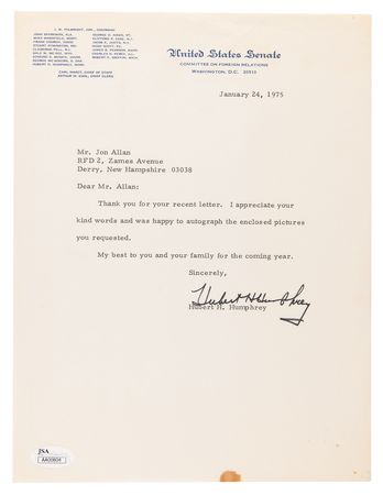 Lot #499 Vice Presidents: Post-19th Century Collection of (16) Signed Items - Image 17