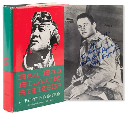 Lot #518 Pappy Boyington Signed Book - Baa Baa Black Sheep - Image 1