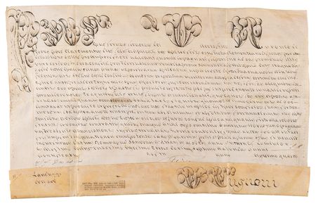 Lot #467 [Pope Pius VII] Document Signed by the Roman Curia (1823) - Image 1
