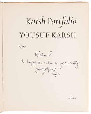 Lot #595 Yousuf Karsh (2) Signed Books - Image 3