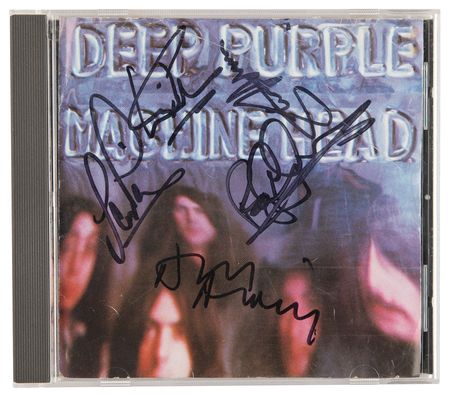 Lot #707 Deep Purple Signed CD - Machine Head - Image 1