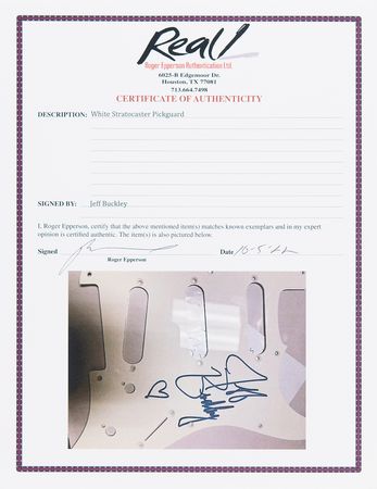 Lot #667 Jeff Buckley Signed Electric Guitar - Image 3