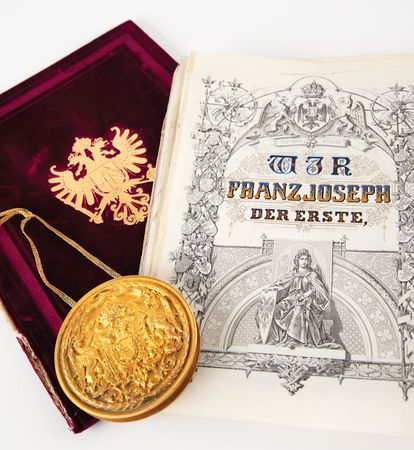 Lot #333 Franz Joseph I of Austria Hand-Illuminated Document Signed - Image 1