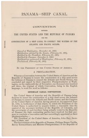 Lot #58 President Theodore Roosevelt Ratifies a Treaty for the Construction of the Panama Canal (1904) - Image 2