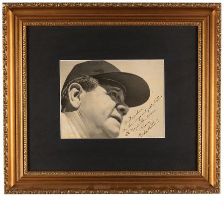 Lot #891 Babe Ruth Signed Photograph, Presented to the Nazareth House Orphanage - Image 3