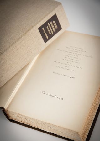 Lot #348 Albert Einstein Signed Book - Philosopher-Scientist (Ltd. Ed. #180/750) - Image 1