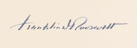 Lot #253 Franklin D. Roosevelt Signed Book - The Democratic Book 1936 - Image 2