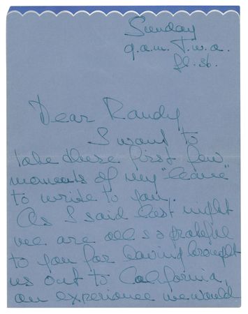Lot #760 Audrey Hepburn (2) Autograph Letters Signed on Gigi and Ondine - Image 2
