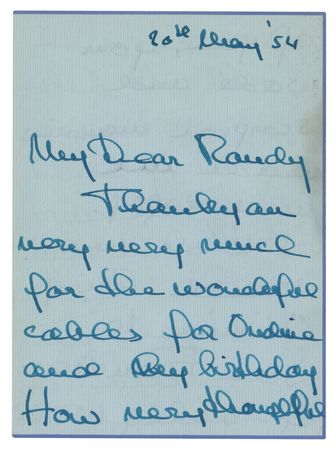 Lot #760 Audrey Hepburn (2) Autograph Letters Signed on Gigi and Ondine - Image 5