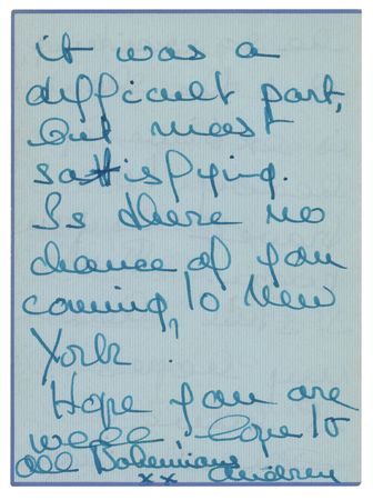 Lot #760 Audrey Hepburn (2) Autograph Letters Signed on Gigi and Ondine - Image 7
