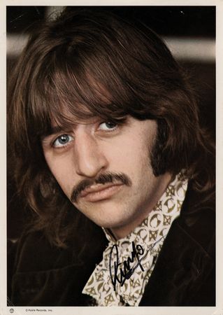 Lot #694 Beatles: Ringo Starr Signed 'White Album' Insert Photograph - Image 1