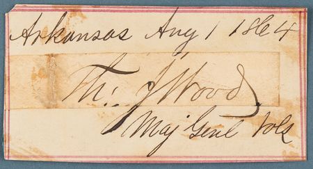 Lot #534 Thomas J. Wood Signature - Image 2
