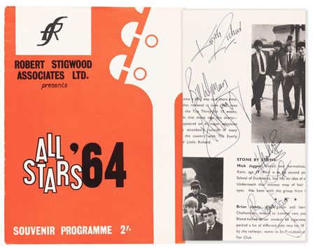 Lot #672 Rolling Stones Signed 'All Stars '64' Tour Program - Image 1