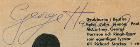 Lot #653 Beatles Signatures - Obtained During the Band's October 1963 Swedish Tour - Image 3