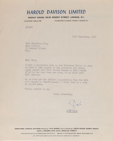 Lot #718 Jimi Hendrix Filled Out and Signed 1967 ‘Birth Certificate’ Application, a Requisite for Musicians’ Union Membership - Image 5