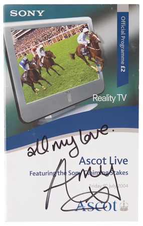 Lot #675 Amy Winehouse Signed 2004 Ascot Live Program - Image 1
